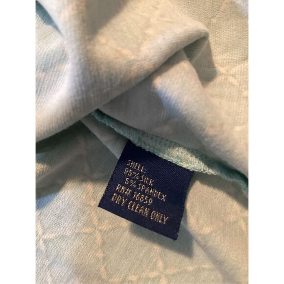 J. McLaughlin Silk Wrap Dress Sz L Robyn Egg Blue - Picture 6 of 9